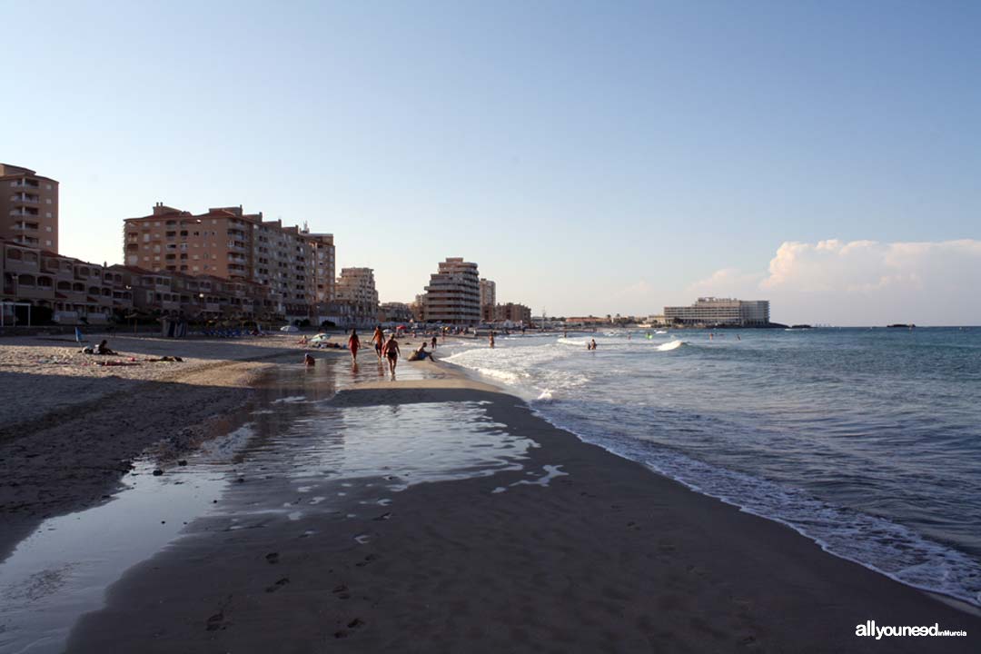 Playa de Galúa. La Manga Playa de Galúa. La Manga