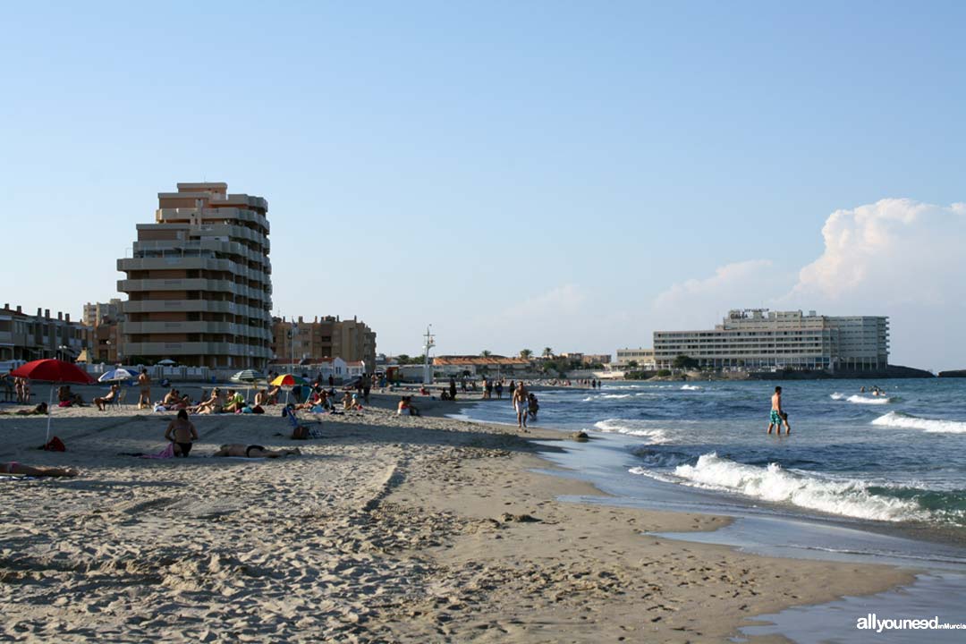 Playa de Galúa. La Manga