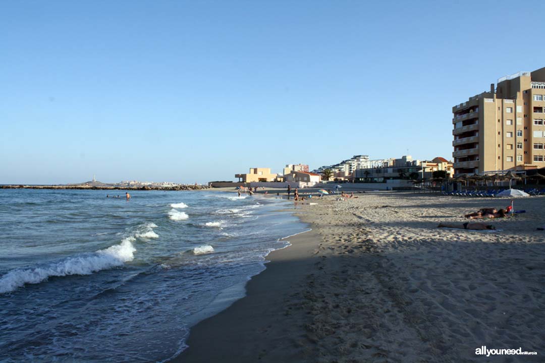 Playa de Galúa. La Manga Playa de Galúa. La Manga