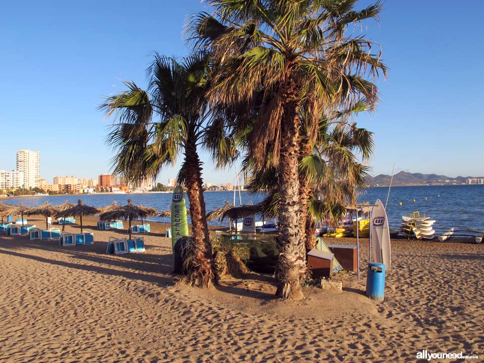 Isla del Ciervo Beach in La Manga del Mar Menor