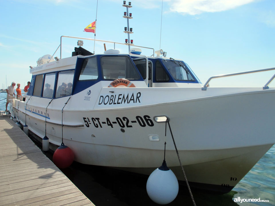 Ferry La Manga - Santiago de la Ribera. Rutas marítimas en barco.