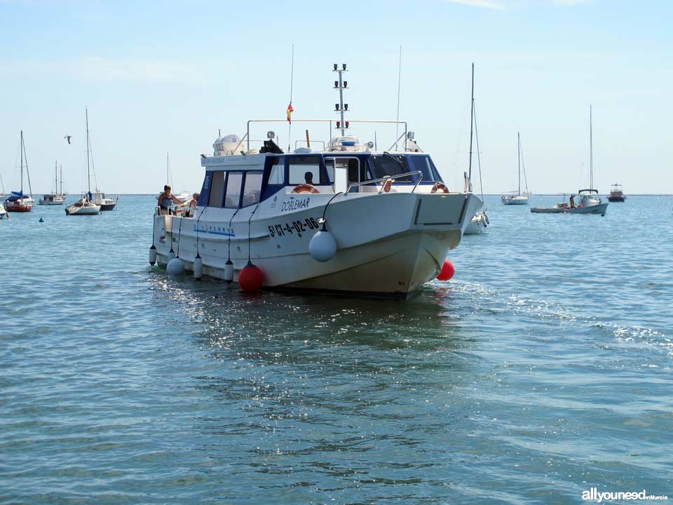 Ferry La Manga - Santiago de la Ribera. Rutas marítimas en barco.