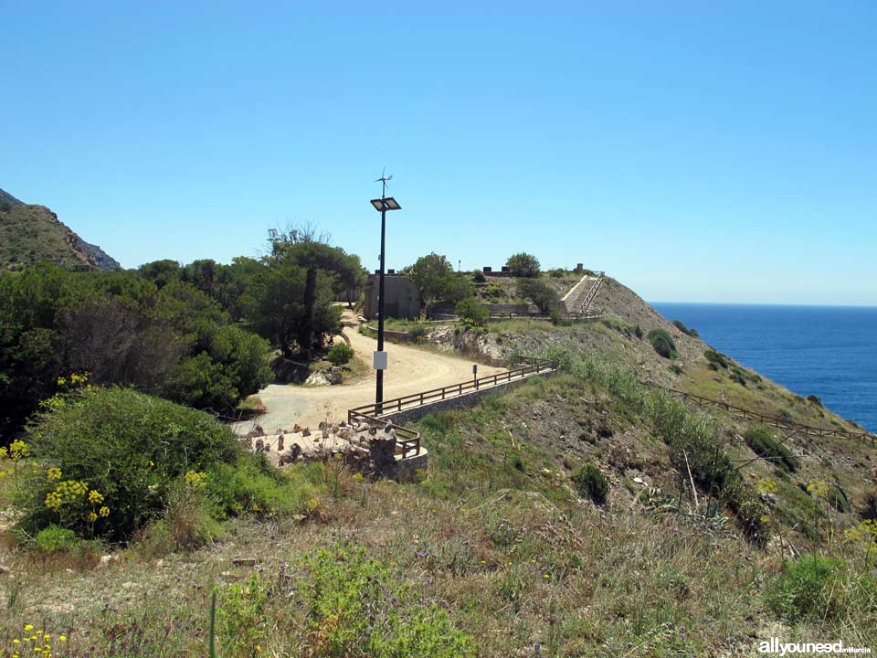 Portman Lighthouse in La Unión. Murcia