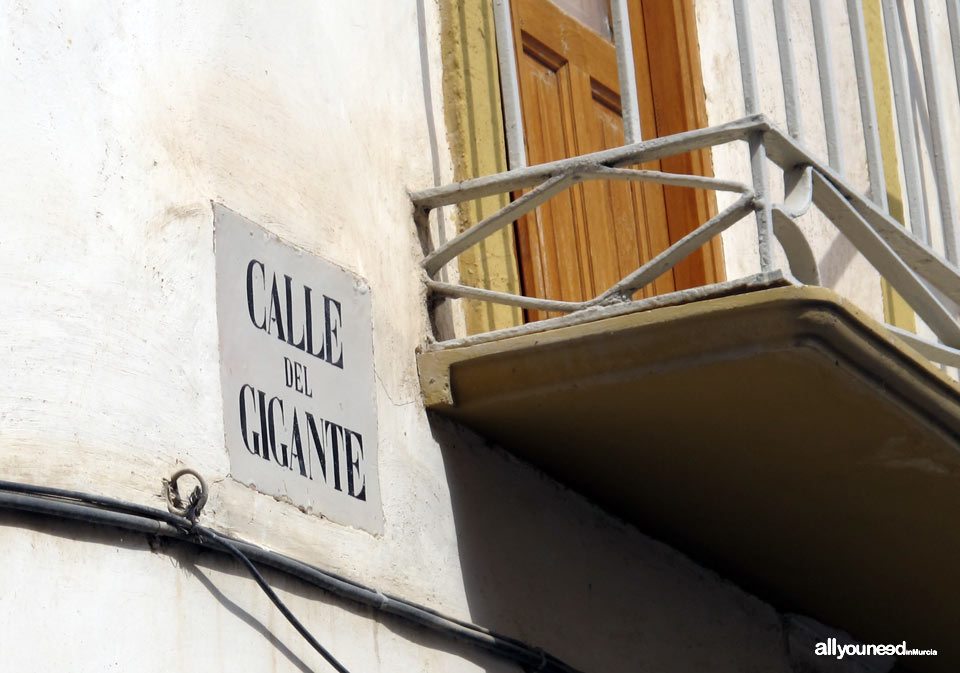 Calles de Lorca. Calle del Gigante