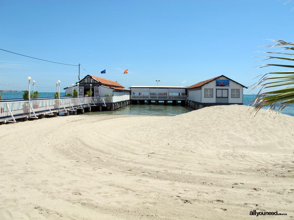 Manzanares Beach in los Alcázares