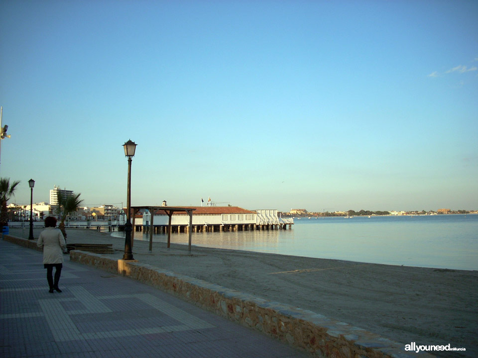 Manzanares Beach in los Alcázares