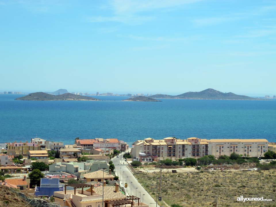 Isla Perdiguera e Isla del Barón en el Mar Menor