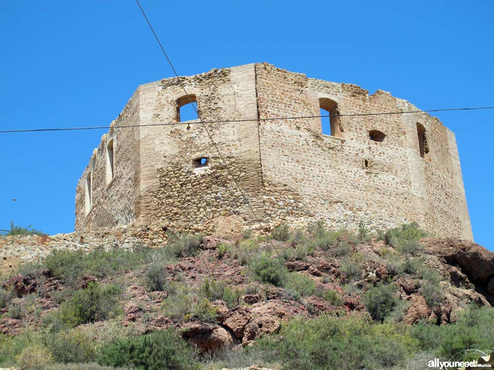 Vélez Castle in Mazarrón. Castles of Murcia