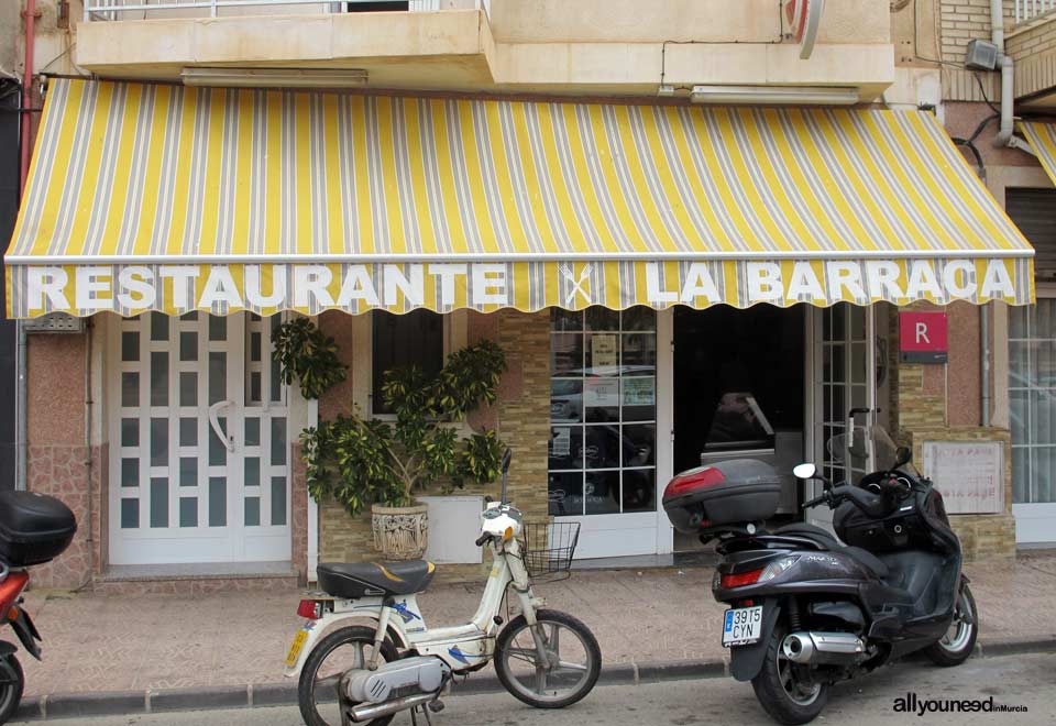 Restaurante La Barraca in el Puerto de Mazarrón