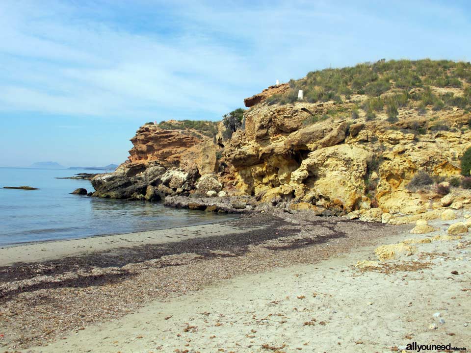 Cala Leño. Playas nudista en Mazarrón