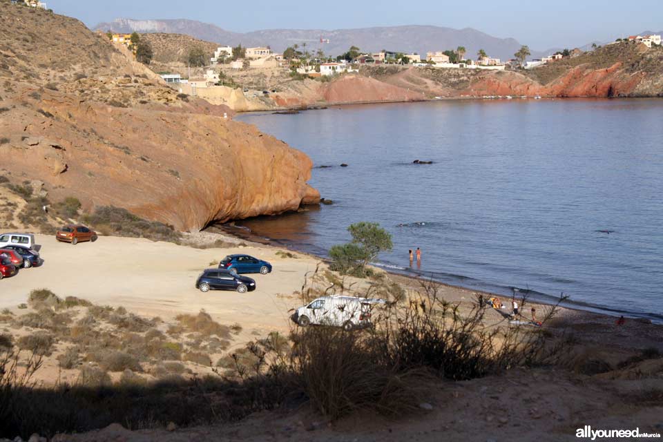 Playa Cueva de Lobos. Playa nudista en Mazarrón