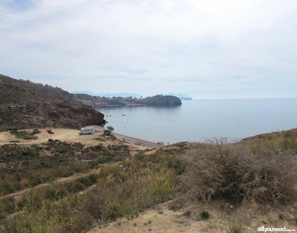 Playa Cueva de Lobos. Playa nudista en Mazarrón