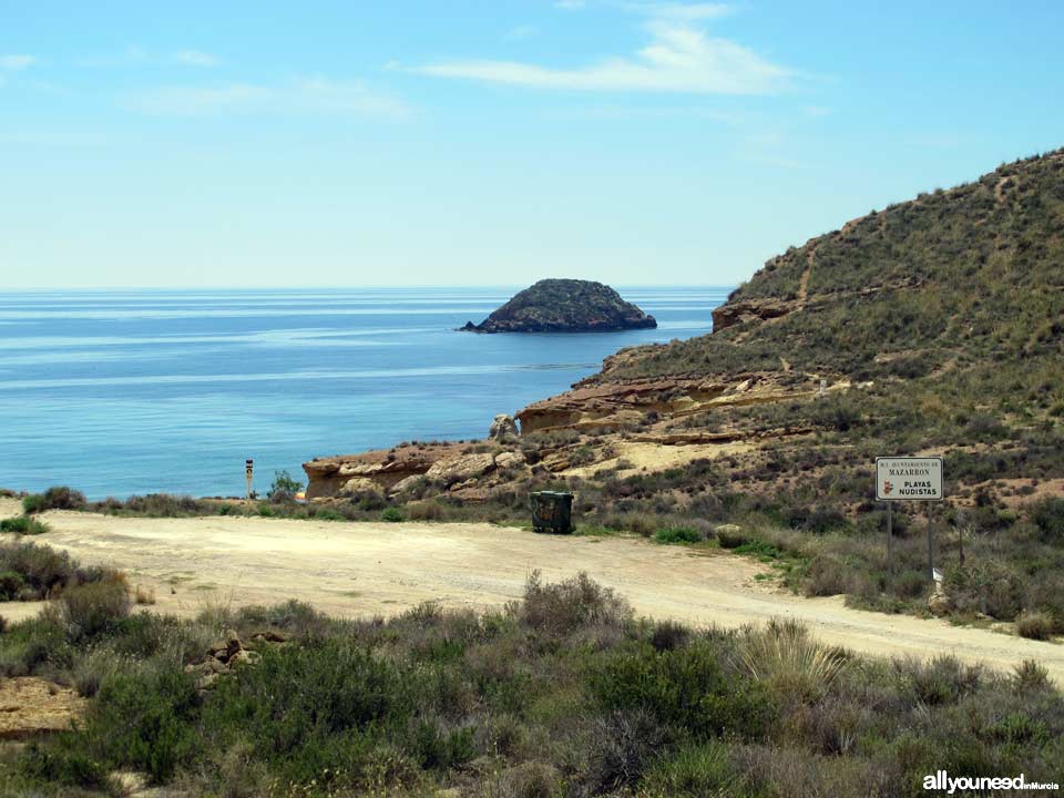 Playa Cueva de Lobos. Playa nudista en Mazarrón