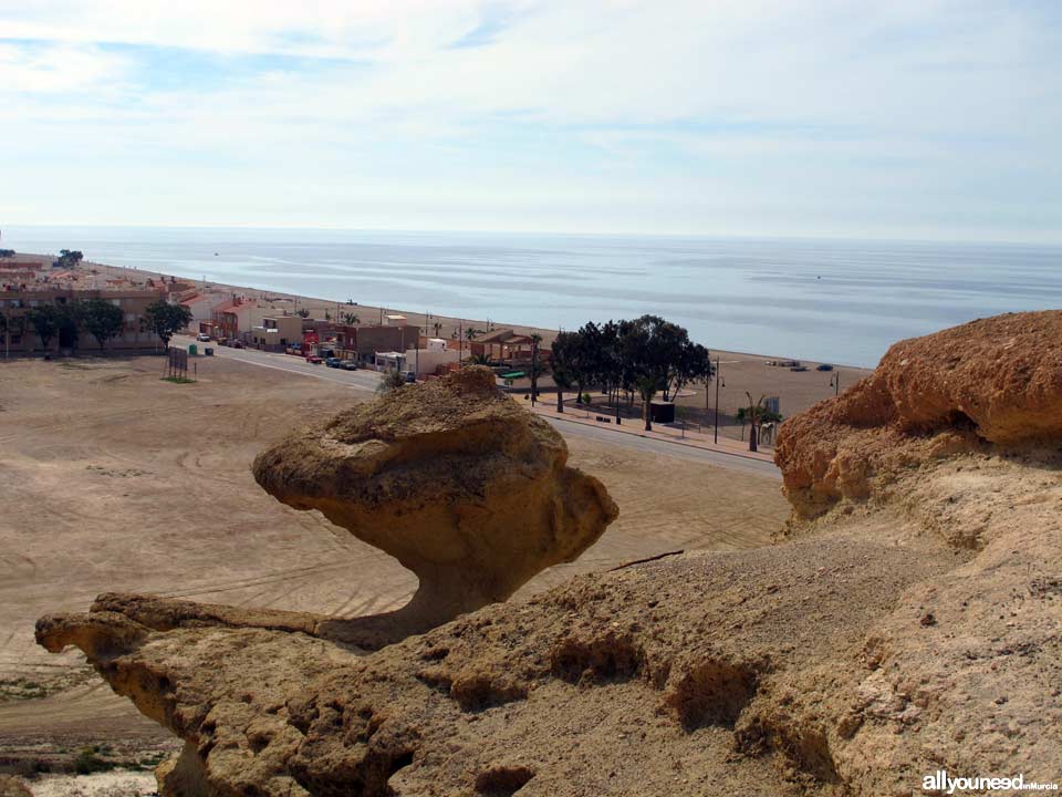 Playa de Bolnuevo. Playas de Mazarrón