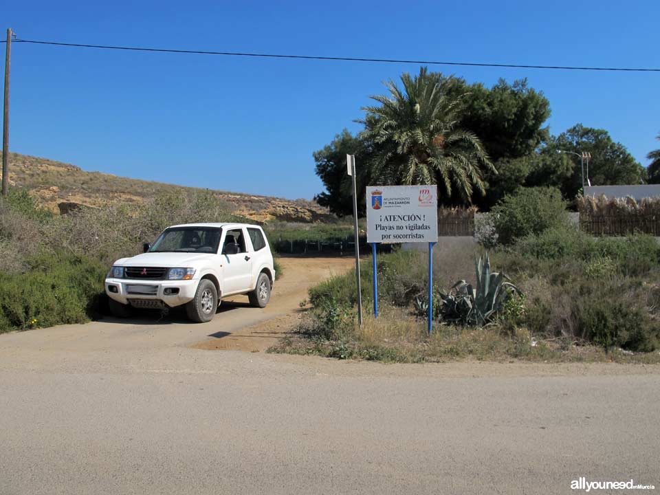 Playa del Palomarico en Mazarrón