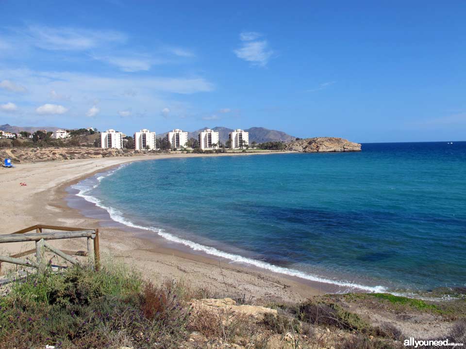 Resultado de imagen de playa del mojon murcia