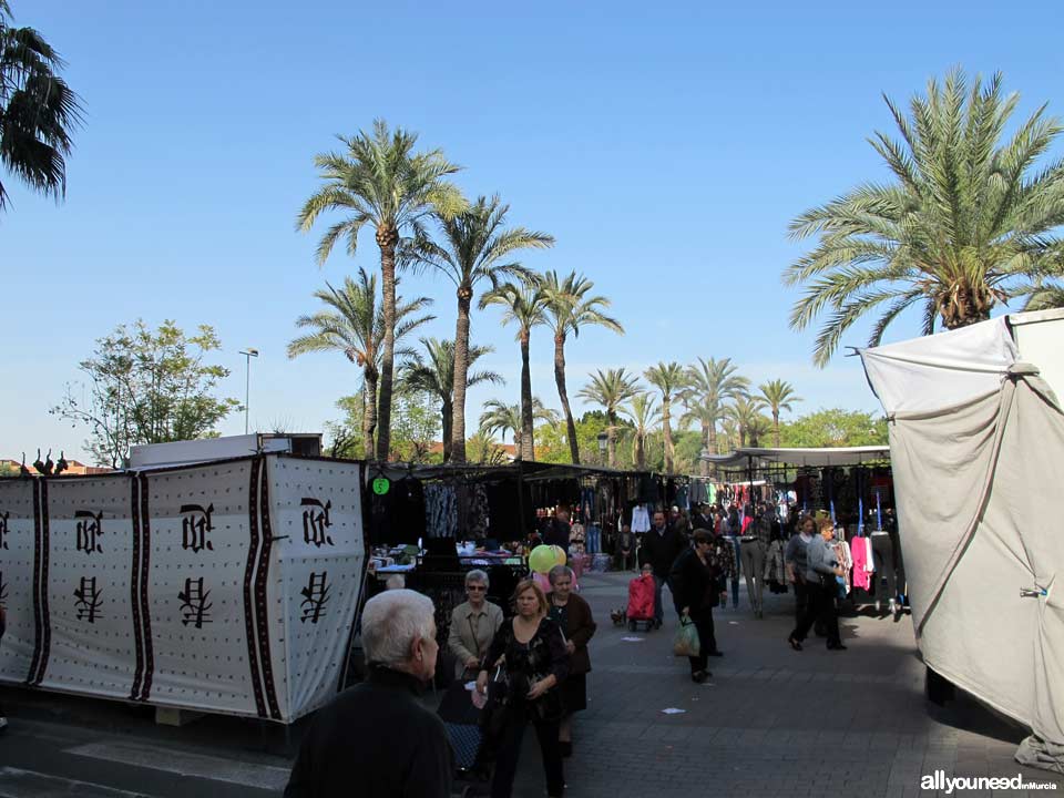 Mercado semanal de Molina de Segura. Parque de la Compañia