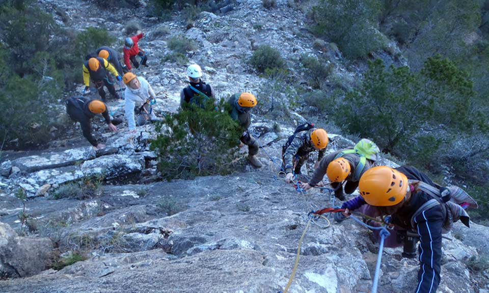 Vías ferratas - Charate en Molina de Segura -Murcia. Turismo activo y de aventura