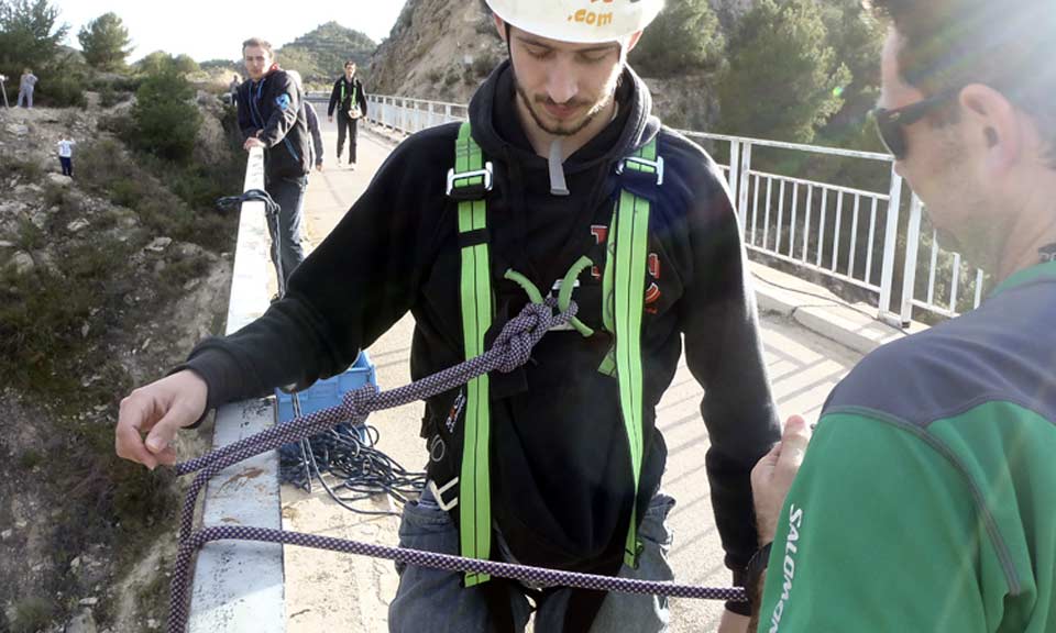 Puenting - Charate en Molina de Segura - Murcia. Turismo activo y de aventura