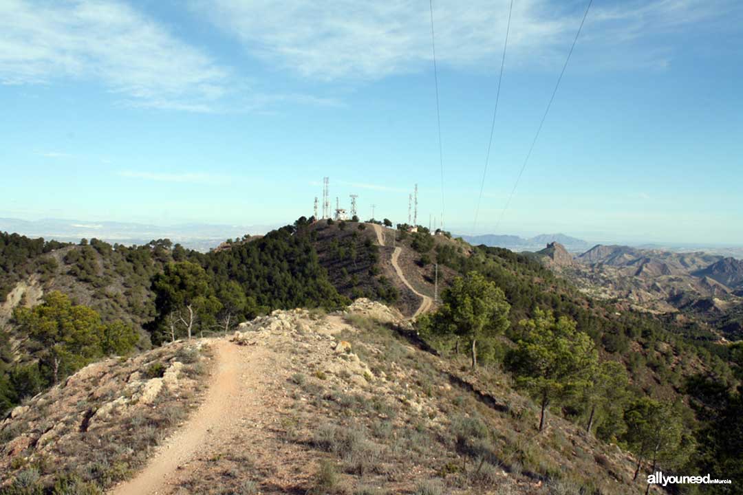 Ruta Cresta del Gallo-Pico del Relojero. Senderismo en Murcia