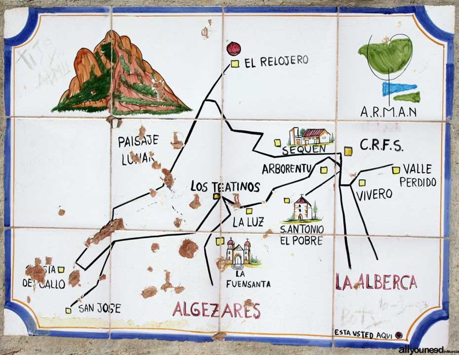 Ruta Cresta del Gallo-Pico del Relojero. Senderismo en Murcia