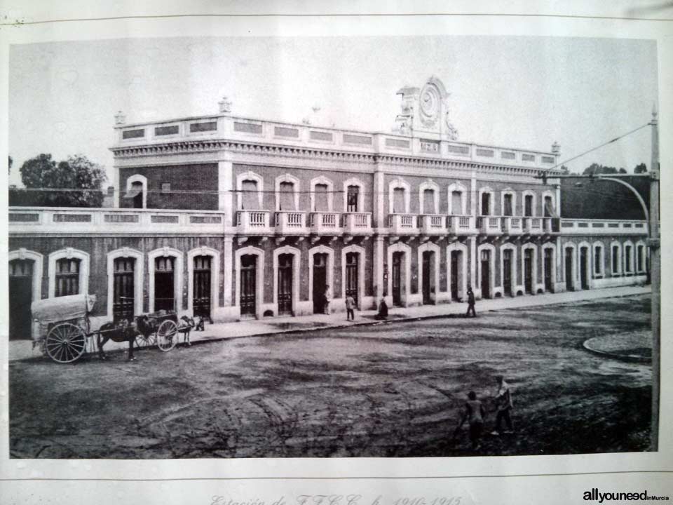 Estación de Tren de Murcia - El Carmen Año 1915