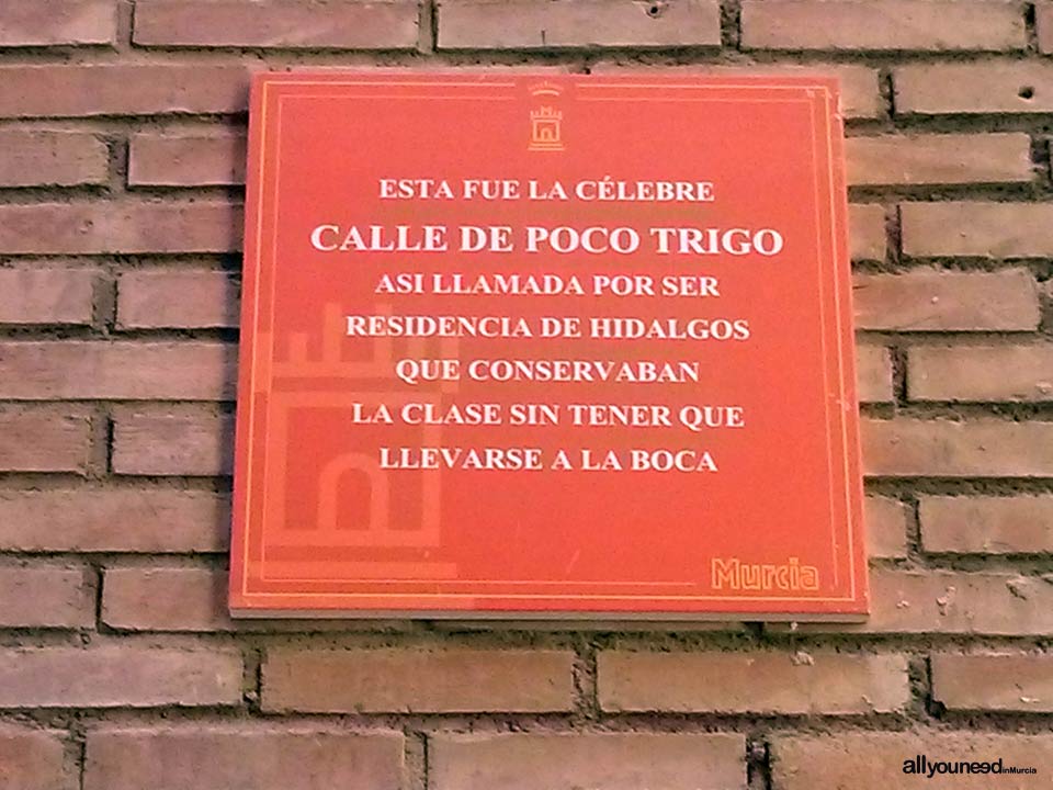 Calle Santa Isabel. Curiosidades de Murcia. Placas con notas de hechos históricos