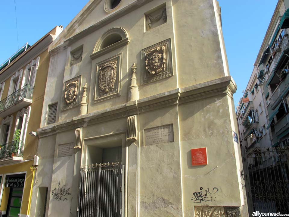 Ermita Nta. Sra. del Pilar. Curiosidades de Murcia. Placas con notas de hechos históricos