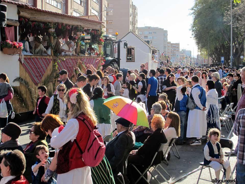 Bando de la Huerta. Fiestas de Primavera de Murcia. Desfile