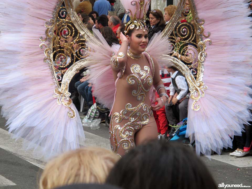 Murcia en Primavera. Batalla de Las Flores. Desfile