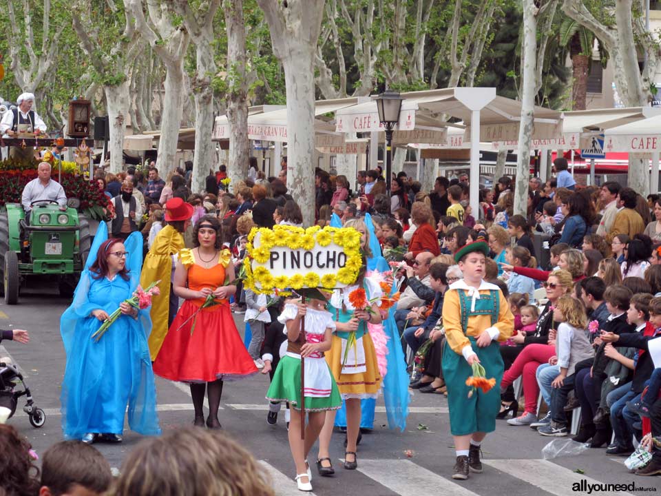 Murcia en Primavera. Batalla de Las Flores. Desfile