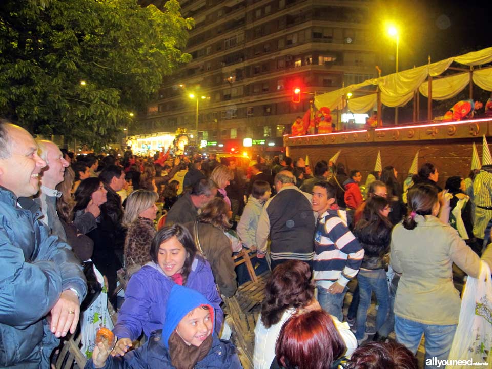 Entierro de la Sardina. Fiestas de Primavera en Murcia. Desfile