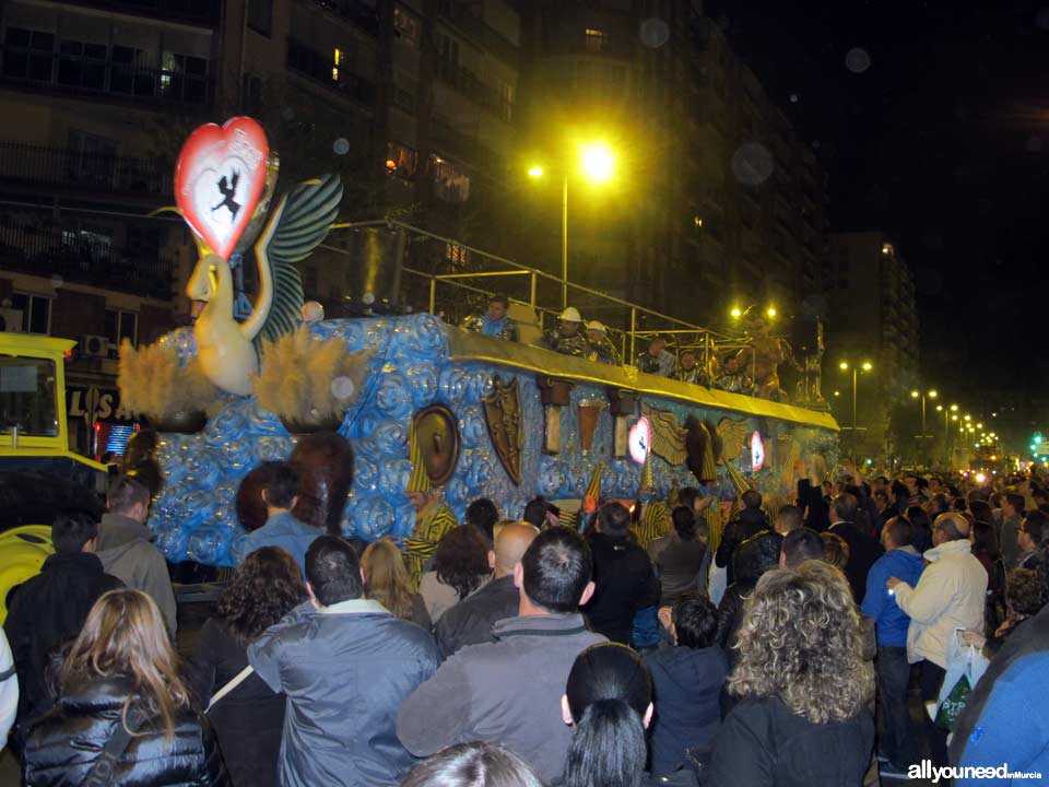 Entierro de la Sardina. Fiestas de Primavera en Murcia. Desfile