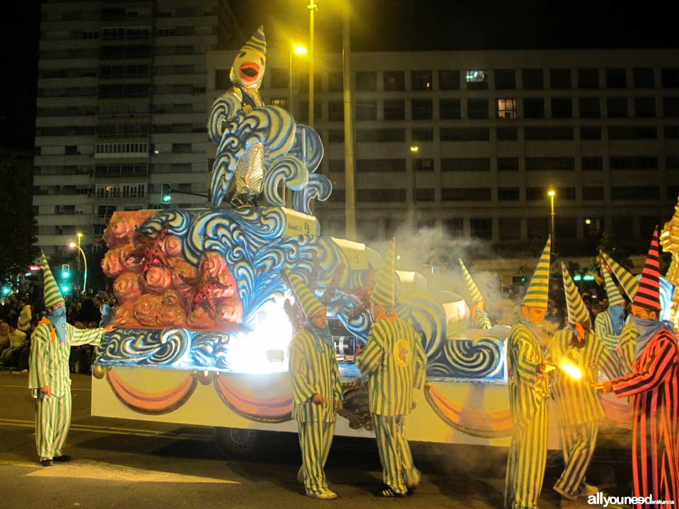 Entierro de la Sardina. Fiestas de Primavera en Murcia. Desfile