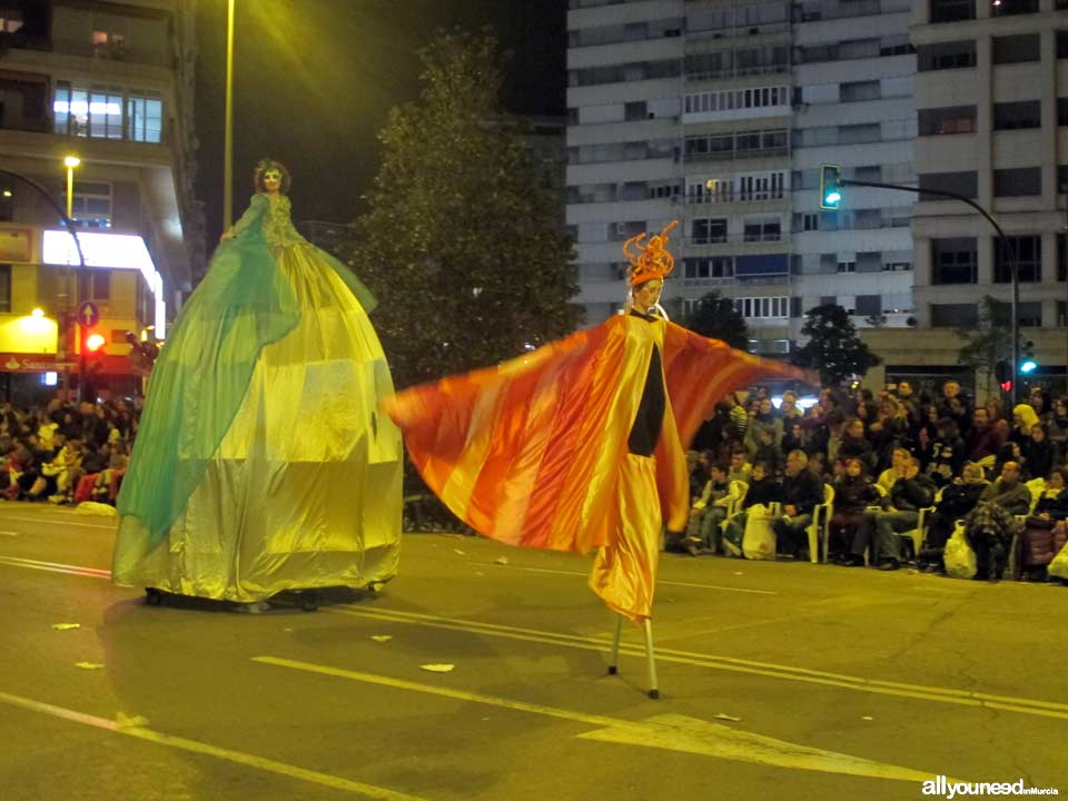 Entierro de la Sardina. Fiestas de Primavera en Murcia. Desfile