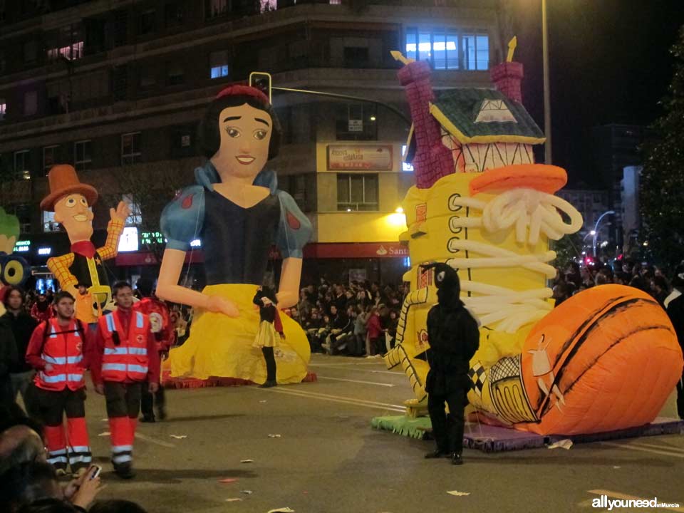 Entierro de la Sardina. Fiestas de Primavera en Murcia. Desfile