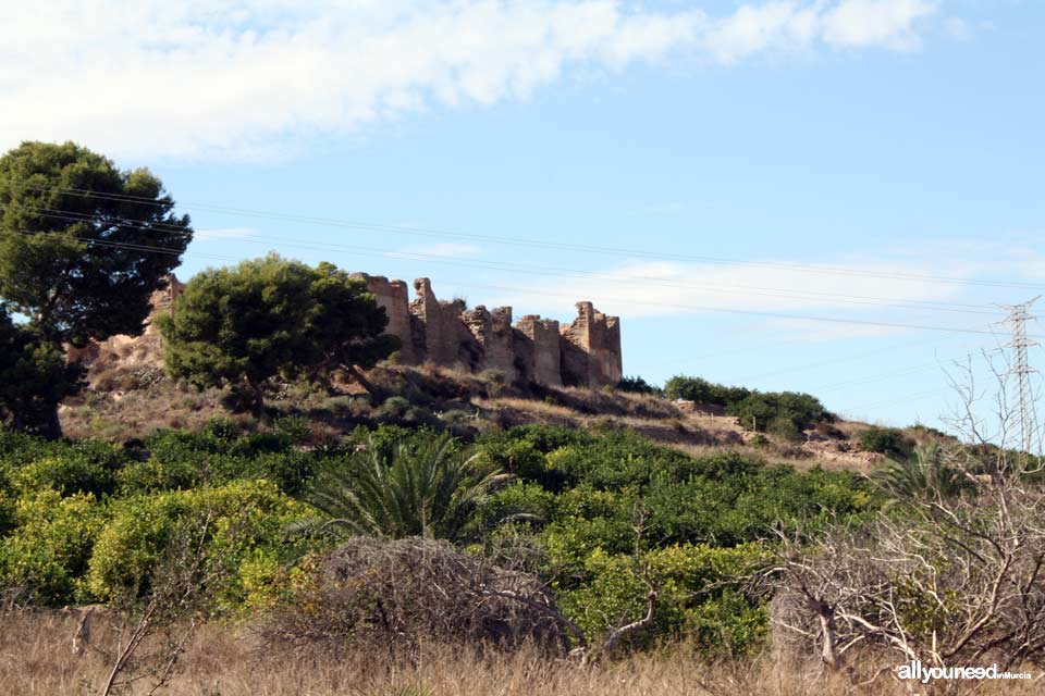 El Castillejo de Monteagudo. Castillos de Murcia