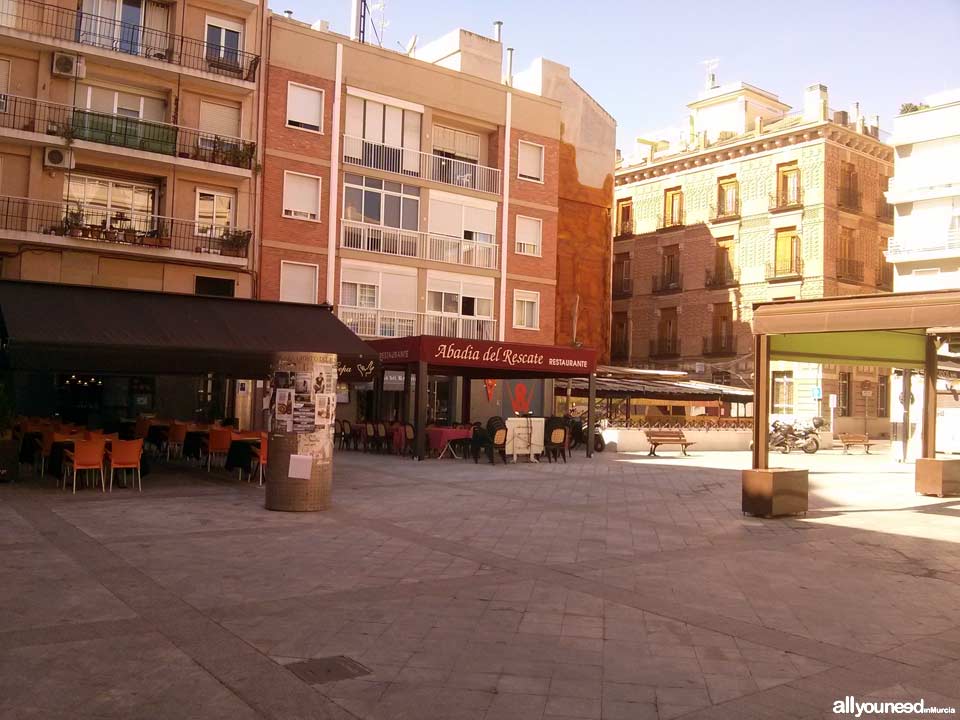 Streets in Murcia. PLaza Cristo del Rescate