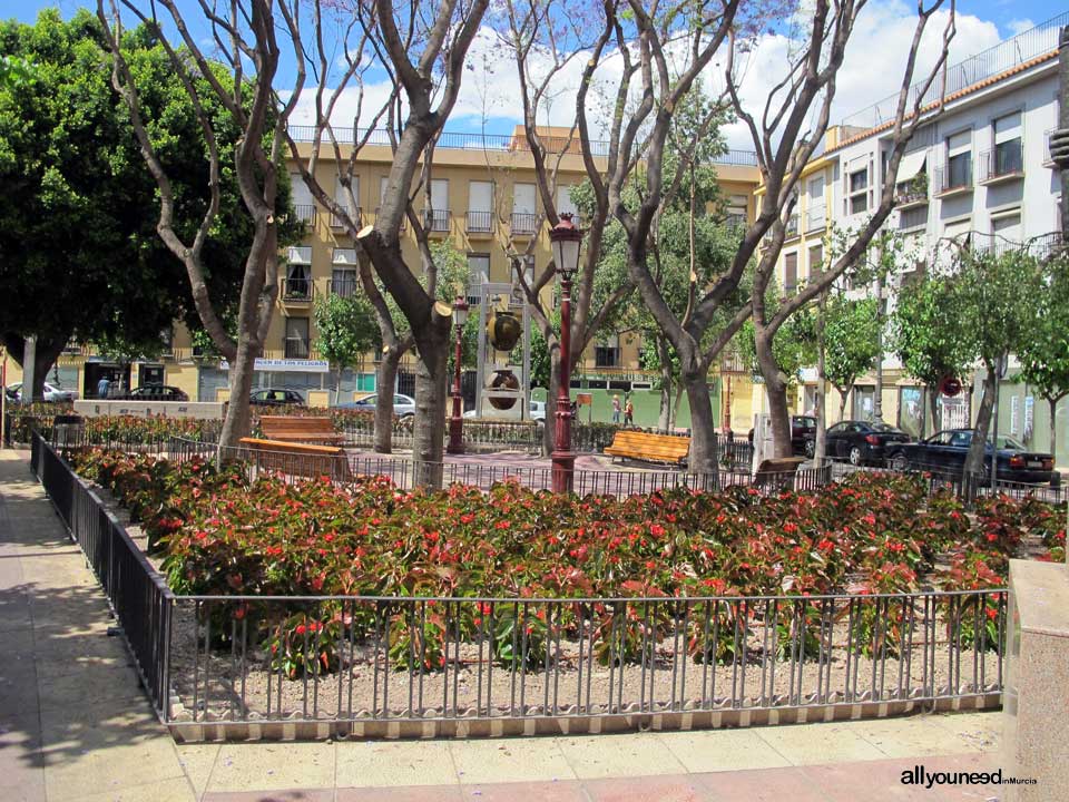 Streets in Murcia. Plaza Camachos