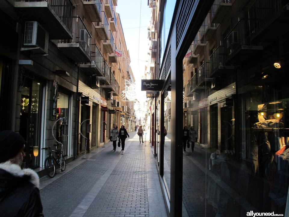 Streets in Murcia. Calle Jabonerías