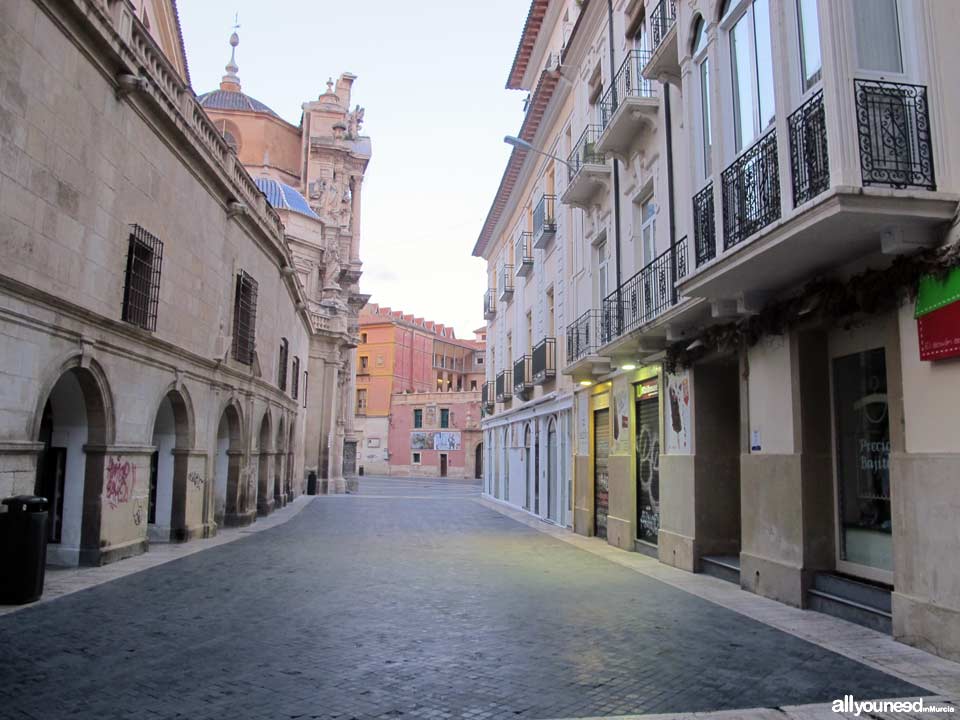 Calles de Murcia. Calle escultor Francisco Salzillo