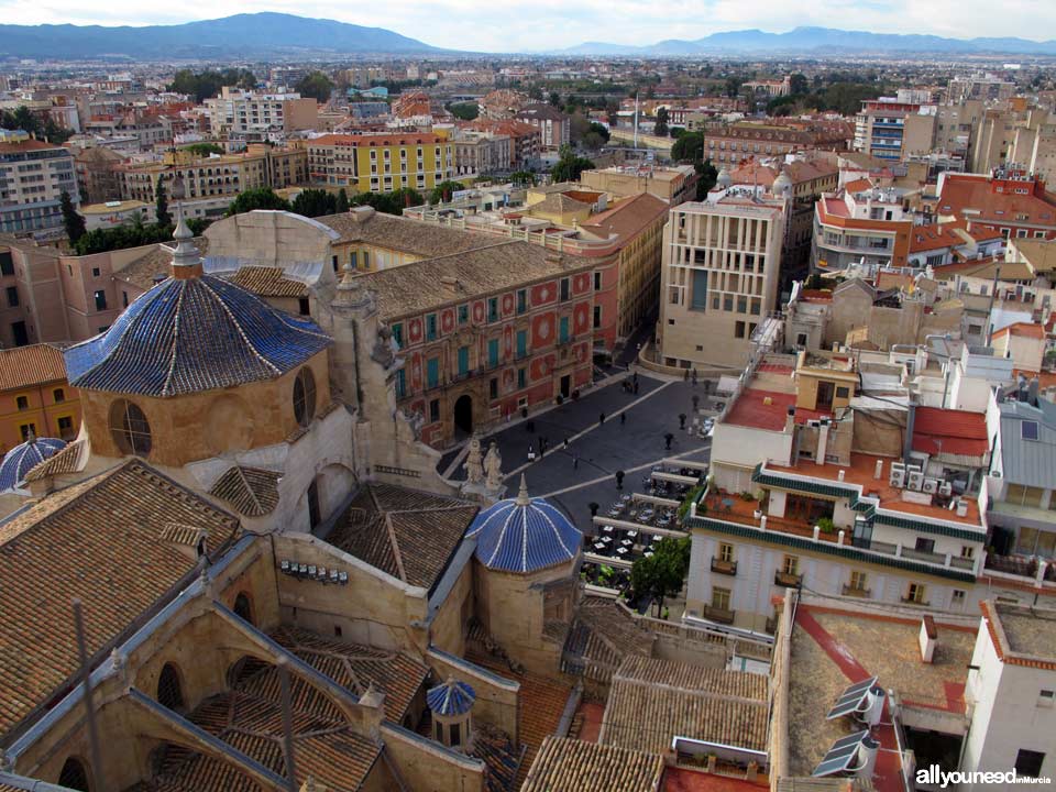 Views from the Murcia Cathedral Tower. Pza Cardenal Belluga