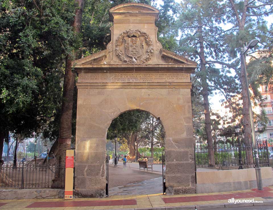 Jardín de Floridablanca en Murcia