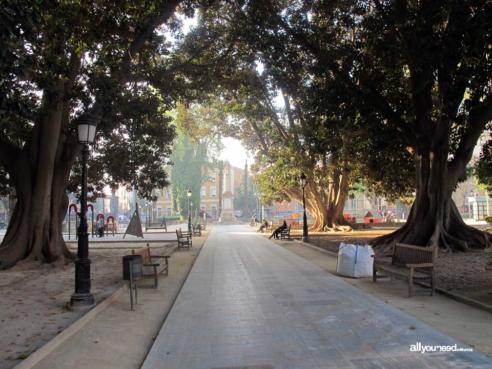 Jardín de Floridablanca en Murcia