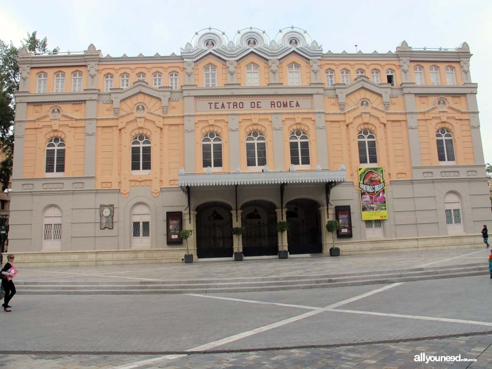 Teatro Romea, Murcia. Obras de Teatro. Programación. Teatros