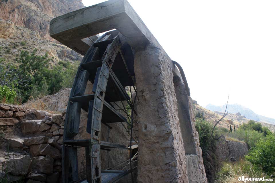 Ribera Waterwheel in Ojós. Spain