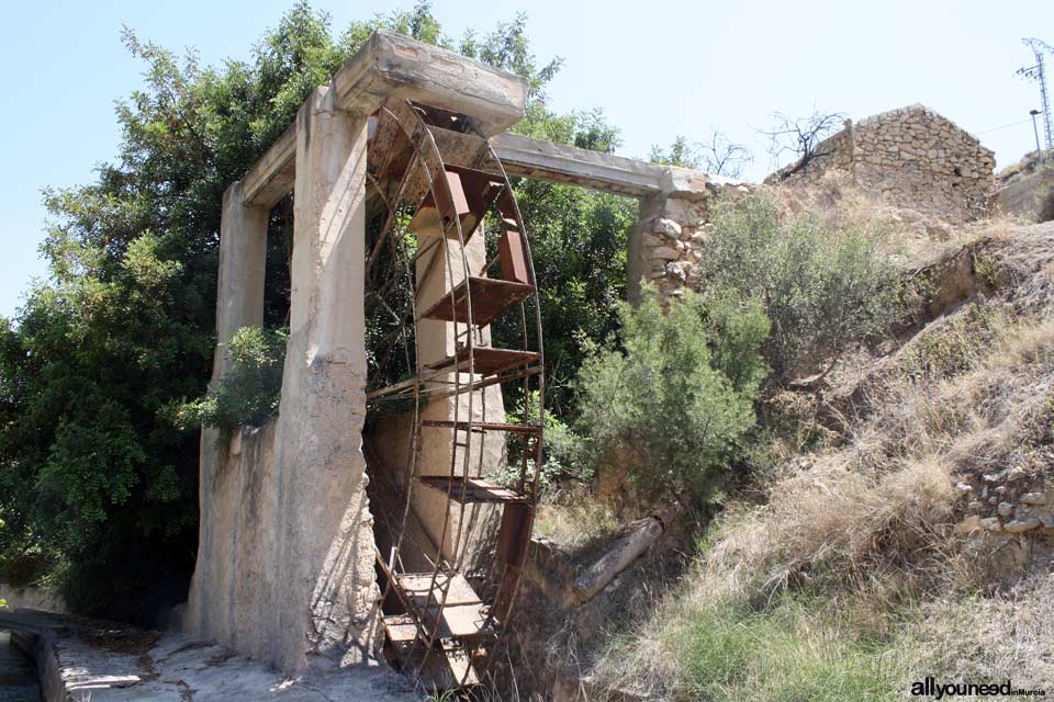 Olivar Waterwheel in Ojós. Spain