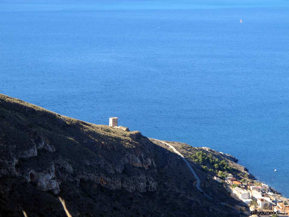 Cabo Tiñoso. Torre de Santa Elena en la Azohía