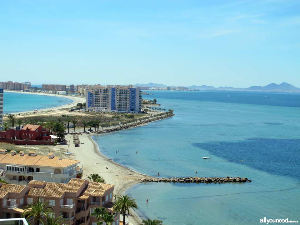 Vista de la Manga. Ambos mares