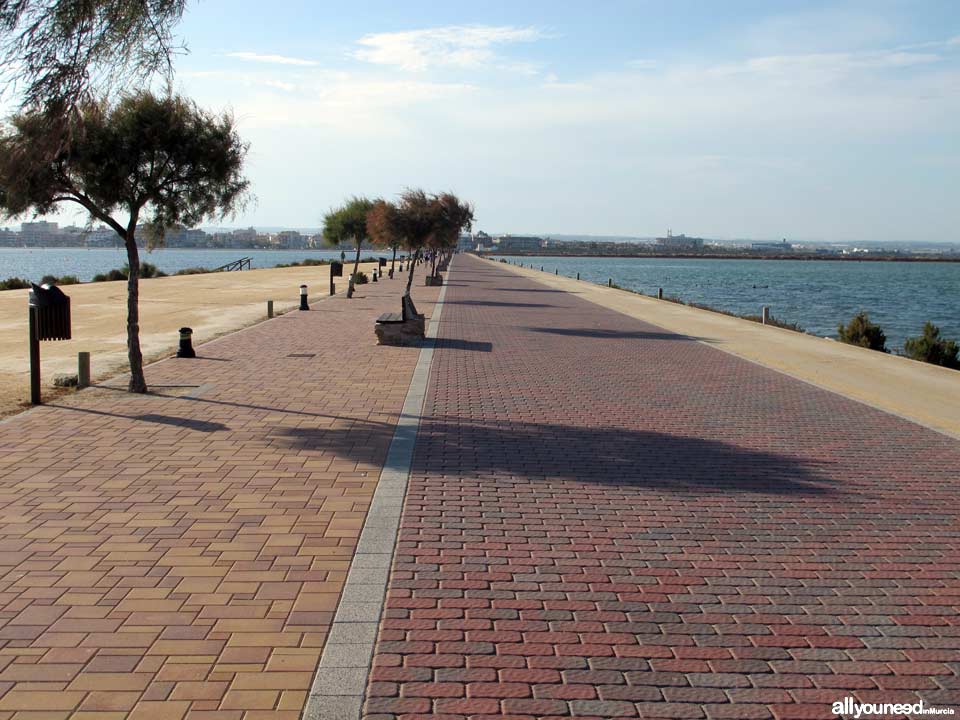 Playa de La Mota. Paseo. Playas de San Pedro